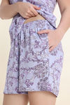 Zivame Knit Cotton Short Set - Heirloom Lilac — thumbnail 6